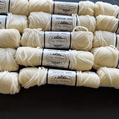 Elsa Williams Off White Needlepoint Yard 40yd Skein 100% Wool Lot 15 New • $45