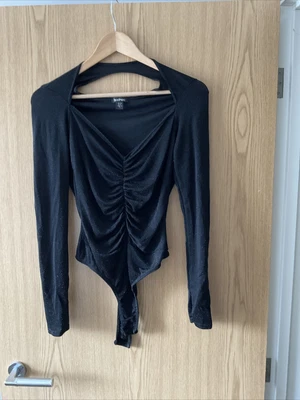 £4 • Buy NWOT Black Glitter Boohoo Cut Out Body Size 12