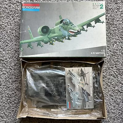 Monogram 1/72 A-10 Warthog Plastic Model Kit 5430 1991 • $17.50