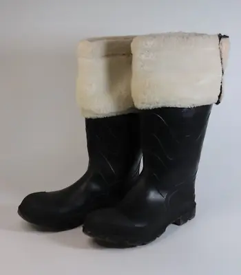 Mens Mall Santa Claus Father Christmas Wide Calf Costume Boots Size 11 (BBB) • $29.40