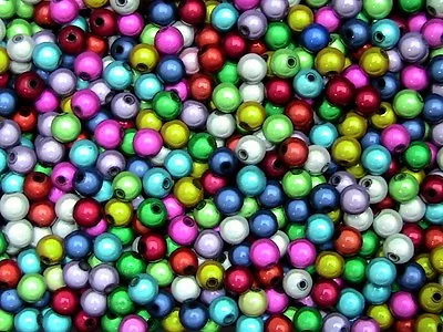 Quality Round Mixed Colour 3D Illusion Miracle Beads Jewellery Various Size's • £1.99