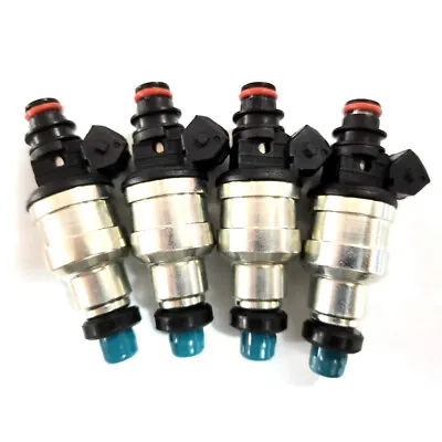 $48.86 • Buy 440CC Fuel Injectors For EVO 7 8 9 RX-7 FC3S 13B 20B 4AGE 4G63T 36lbs Free Clips