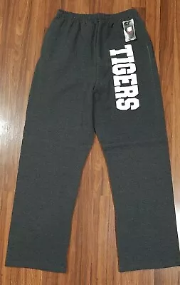 Size L Mens Tigers Fleece Jogging Pants NWT Gray White • $15