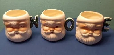 Vtg Winking Santa Noel Mugs (3) Japan L  Mug Missing Read Description • $34.99