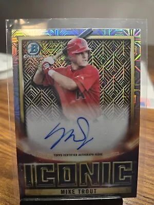 2023 Bowman Chrome Mike Trout Auto Iconic! 53/99! • $400