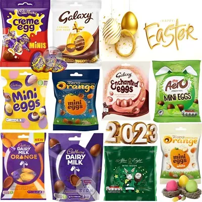 Easter Eggs Milk Chocolate Cadbury Milkybar Terry’s Smarties Galaxy Egg Bags • £25.19