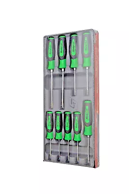 Snap-on Tools NEW 9pc GREEN Soft Grip T8 - T45 TORX Screwdriver Set SGDTX90BG • $159.99