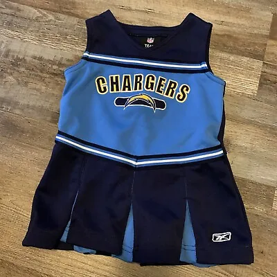 $22.95 • Buy Sh107 Infant/Baby Girls Los Angeles Chargers 24 Mo Cheerleader Cheer Outfit NFL