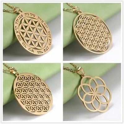 $9.52 • Buy Sacred Geometry Flower Of Life Necklace Mandala Pendant Buddhist Jewelry Magic