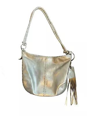 Ralph Lauren Metallic Vintage Purse Gold Silver Handbag • $125