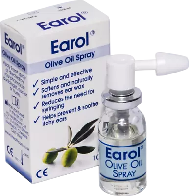 Earol Ear Wax Remover Olive Oil Spray 10 Ml - FREE POSTAGE UK Exp:11/2025 • £6.89