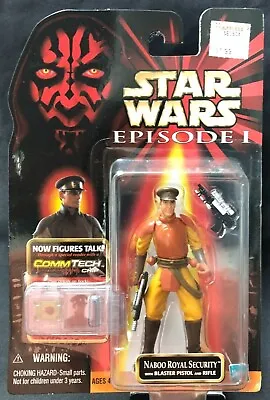 1999 Hasbro STAR WARS Episode 1 Naboo Royal Security 3.75  Action Figure MOC TPM • $6