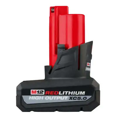 Milwaukee M12 RedLithium HIGH OUTPUT 5.0Ah XC5.0 Battery Pack 48-11-2450 Genuine • $65.50