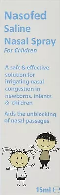 Nasofed Saline Nasal Spray For Kids 15ML • £3.38