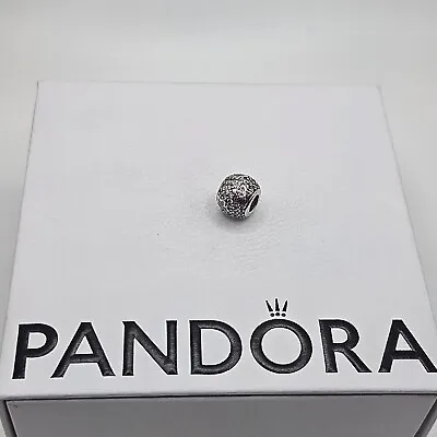 Genuine Pandora Pave Pink Follow The Stars Ball Charm ALE 925 #791382PCZ • £25