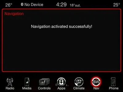 JEEP CHRYSLER DODGE RA3 Navigation USA Uconnect 8.4 ACTIVATION CODE NAV Unlock • $160