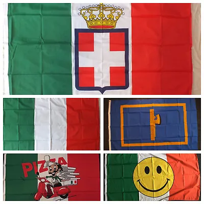 Italian 1861-1946 Flag 5x3 Italy Rome Roma Italia WW1 WW2 Savoy King Monarchy Bn • $6.37
