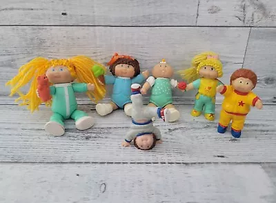 Vintage 80s Cabbage Patch Kids Mini Figures PVC Figurines Toys (Lot Of 6) • $19.99