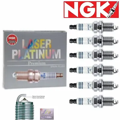 6 Pack NGK Laser Platinum Spark Plugs 4853 PFR7B 4853 PFR7B Tune Up Yc • $71.99