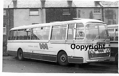 Wallace Arnold WA EUG899D AEC Reliance Plaxton Coach B&W Bus Photo • £1.10