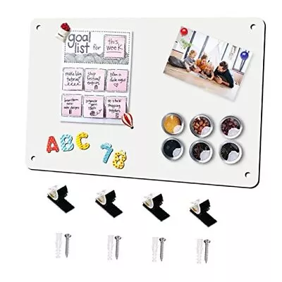 Magnetic Board 17.5  X 11.4  Magnet Bulletin Board Is Suitable For 1Pack White • $27.98