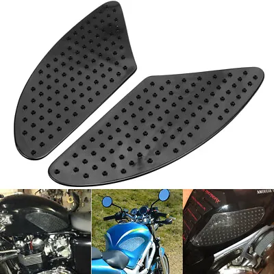 Motorcycle Gas Tank Pad Traction Side Fuel Grip Protector For Suzuki Kawasaki • $9.99