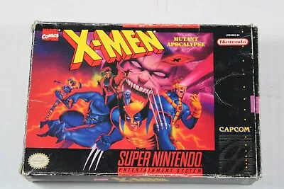 X-Men Mutant Apocalypse (Super Nintendo SNES) Complete W/ Box Manual Authentic • $98.99