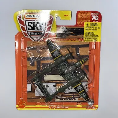 WW2 MATCHBOX 70 YEARS SKY BUSTERS P-38 LIGHTNING Diecast Fighter Aircraft Model  • $17