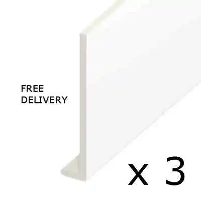 3 X 250mm FULL 5 METRES LONG Not 2  2.5m Fascia Capping Board Upvc FREE DELIVERY • £68.99