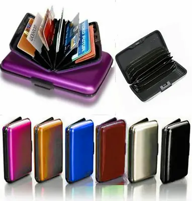 Aluminum Aluma Hard Case Credit Cards Wallet Women Metal Pocket Case USA STOCK • $5.69