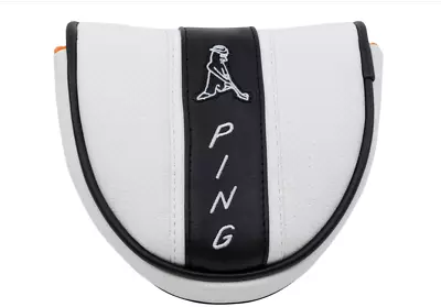 New Ping PP58 White/Black/Orange Leather Mallet Putter Headcover • $24.95