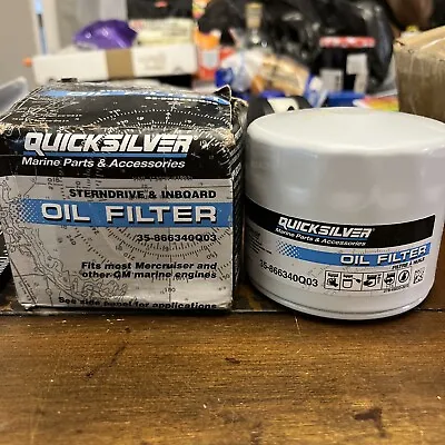 New Quicksilver Oem Part # 35-866340Q03 Filter-Oil Mercury Mercruiser • $14.95