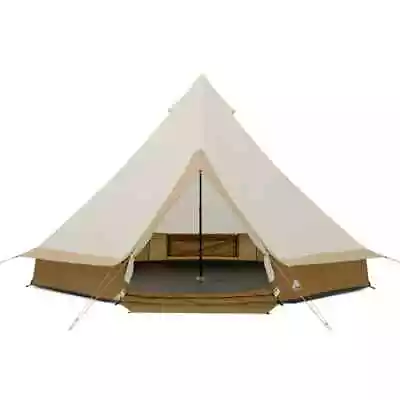 Premium 8 Person Camping Bell Tent With String Lights 22.57 Lbs. 15' X 15' • $229.99