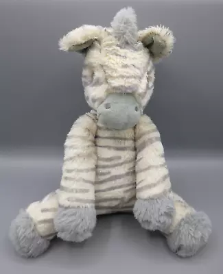 Mamas And Papas M&P Ziggy Zebra Plush Soft Toy Grey White Cream 10  • £14.99