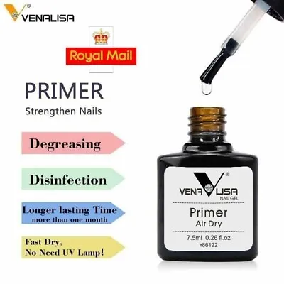 VENALISA Nail Prep Dehydrator & Acid-Free Primer For Acrylic And Gel Nail Polish • £3.89