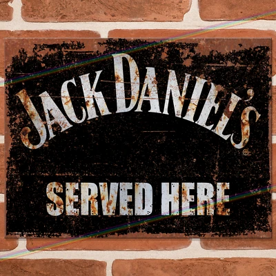 £7.95 • Buy SERVED HERE: JACK DANIELS Metal Signs Tin Sign Garage Shed Bar Whisky Whiskey UK