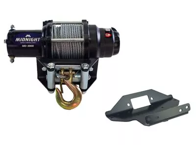 Viper 50 Ft Winch 3000 Lb Steel W/ Mount For Kawasaki Brute Force 750 2005-20 • $199.98