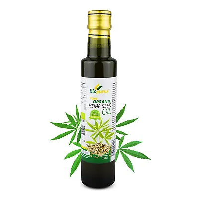 Biopurus Certified Organic Cold Pressed Hemp Seed Oil 250ml • £12.10