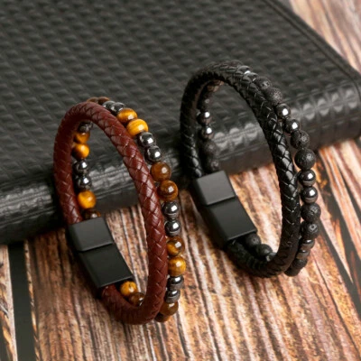 £5.99 • Buy Humanic+ Pro MAXHematie Beaded Bracelets Humanic+ MAXHematie Magnetic Man Woman