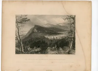 W.H. BARTLETT AMERICAN SCENERY  Two Lakes And Mountain House On Catskills Litho • $19.99