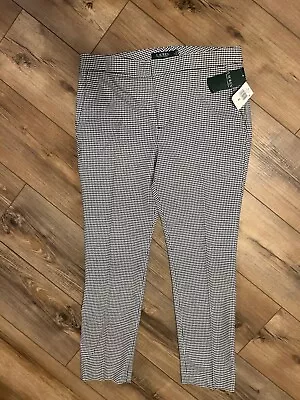 Lauren Ralph Lauren Houndstooth Cropped Stretch Pants NWT SIZE 8 • $17