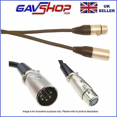 £7.50 • Buy 3M DMX 5 Pin XLR To 5 Pin XLR Professional Lighting Lead