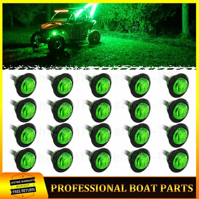 20X Green LED Underbody Underglow Rock Lights Light For JEEP Offroad Truck ATV • $18.90