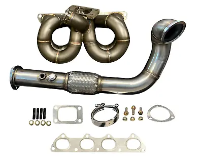 B Series AC PS Compatible T3 Turbo Manifold GSR B16 B18 B20 For Civic EG EK DC2 • $699.95