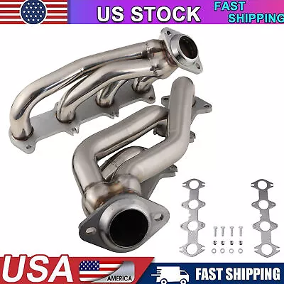 Stainless Steel Exhaust Shorty Tube Headers Fit For 2004-2010 Ford F150 5.4L V8 • $164.99