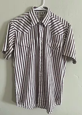 Ruddock Vintage USA Made Short Sleeve Western Shirt Pearl Snaps • $22