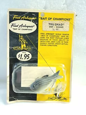 Vintage Fred Arbogast Tru-shad In Package  • $3