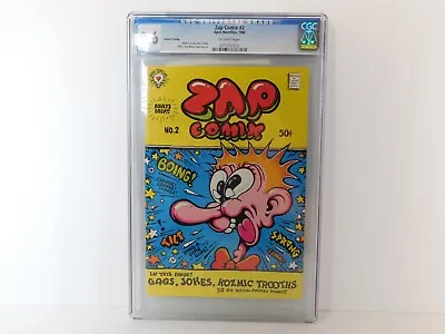 Zap Comix #2 NM+ 9.6 CGC 2nd Print Underground Comic • £168.74