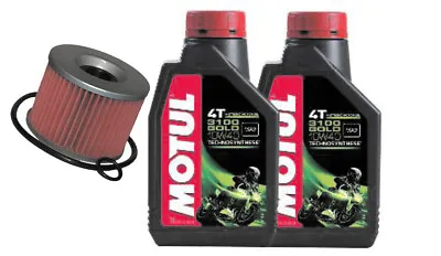 $43.57 • Buy Kawasaki Ninja 250r Motul 3100 Oil And Hi Flo Filter Service Kit 2008-2014 2lt's