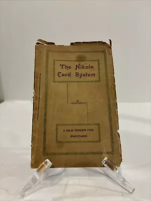 THE NIKOLA CARD SYSTEM By Louis Nikola (1927) - Magic Trick Book • $25